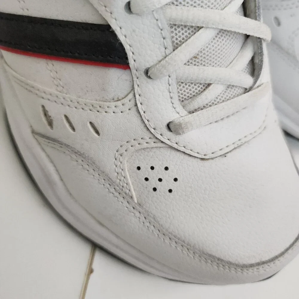 adidas Men's White and Red Strutter Chunky Sneaker Shoes Size 7